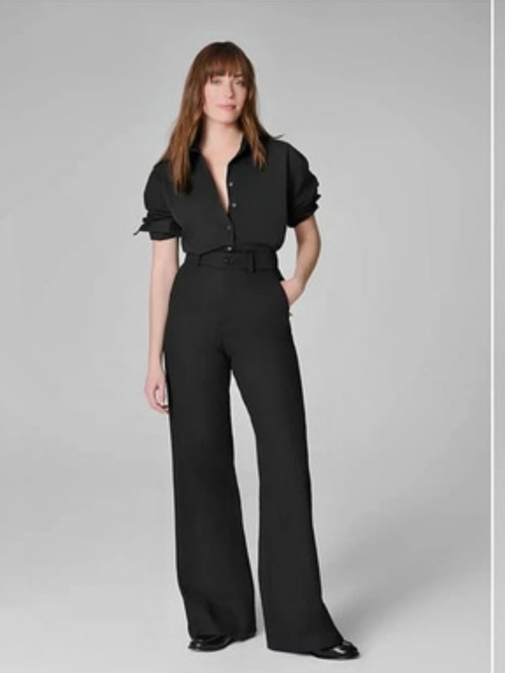 SPANX Wide Leg Pant Pants in Black NWT